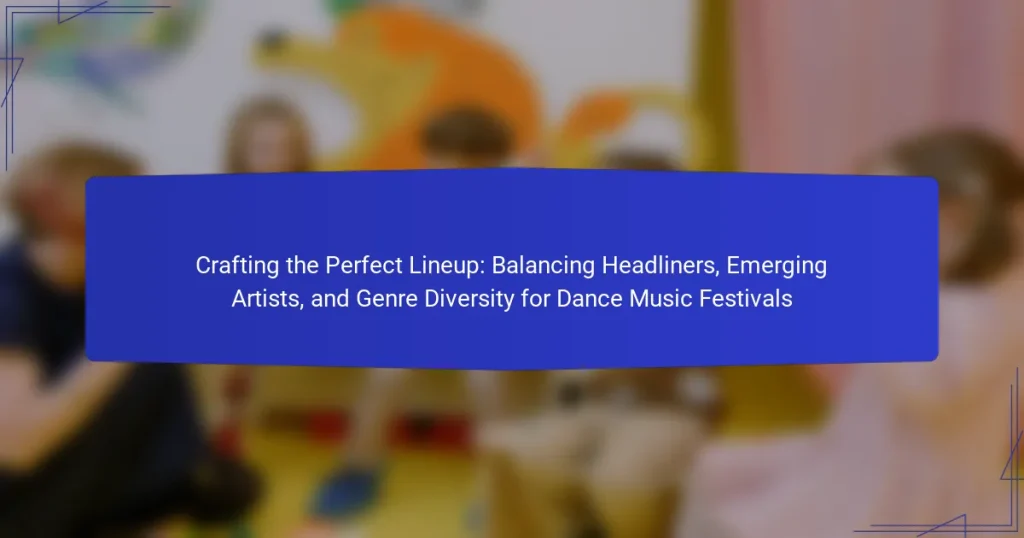 Crafting the Perfect Lineup: Balancing Headliners, Emerging Artists, and Genre Diversity for Dance Music Festivals