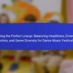 Crafting the Perfect Lineup: Balancing Headliners, Emerging Artists, and Genre Diversity for Dance Music Festivals