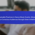 Sustainable Practices in Dance Music Events: Attracting Eco-Conscious Audiences through Green Initiatives
