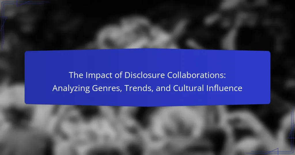 The Impact of Disclosure Collaborations: Analyzing Genres, Trends, and Cultural Influence