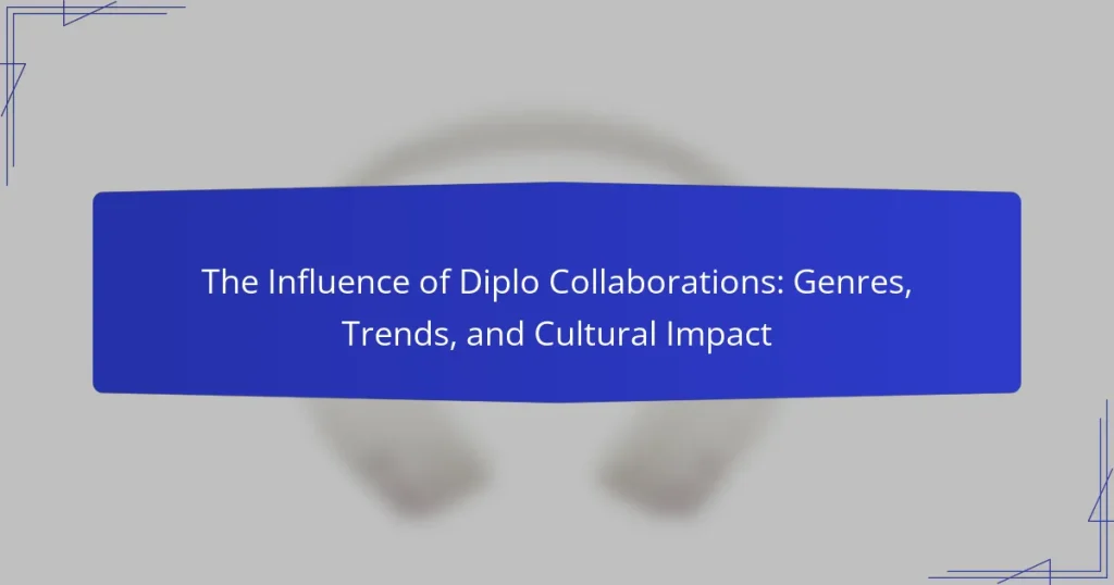 The Influence of Diplo Collaborations: Genres, Trends, and Cultural Impact