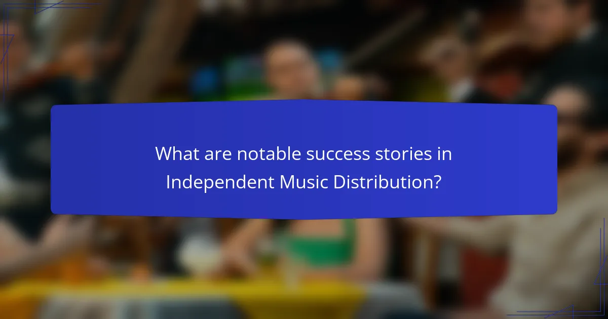 What are notable success stories in Independent Music Distribution?